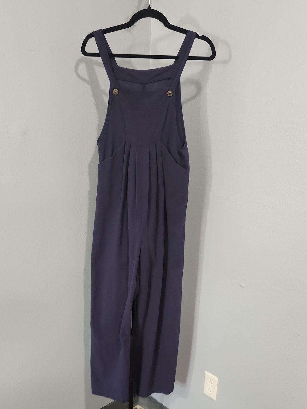 Sleeveless Navy Wide-Leg Jumpsuit